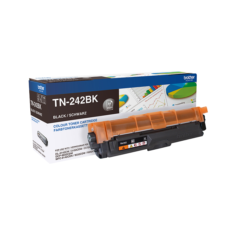 Brother Original TN-242BK Toner Schwarz