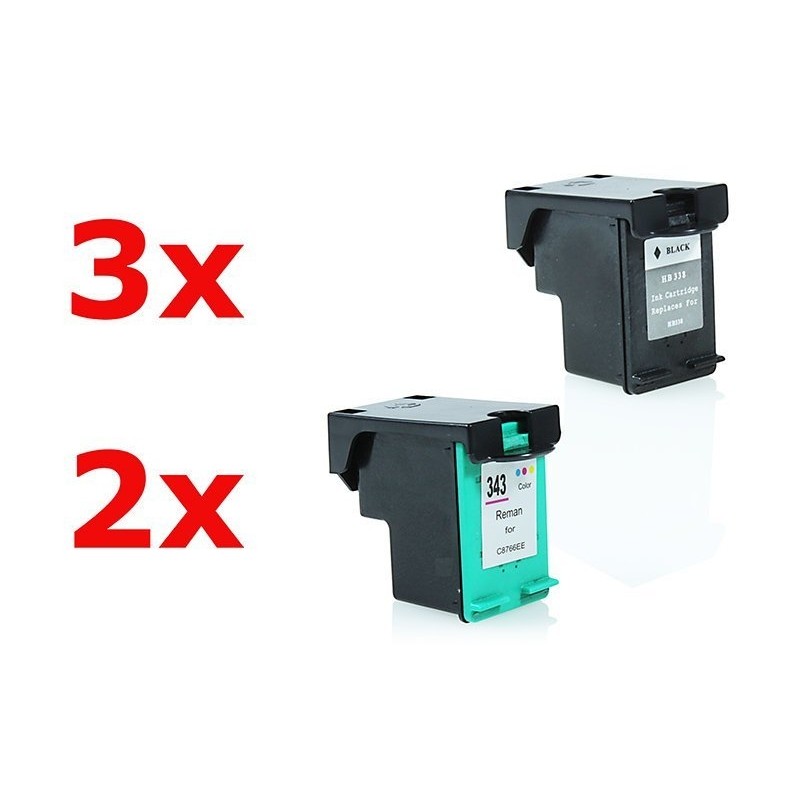 Alternativ zu HP Nr 338 & Nr 343 Tinten Sparset  | Get My Toner